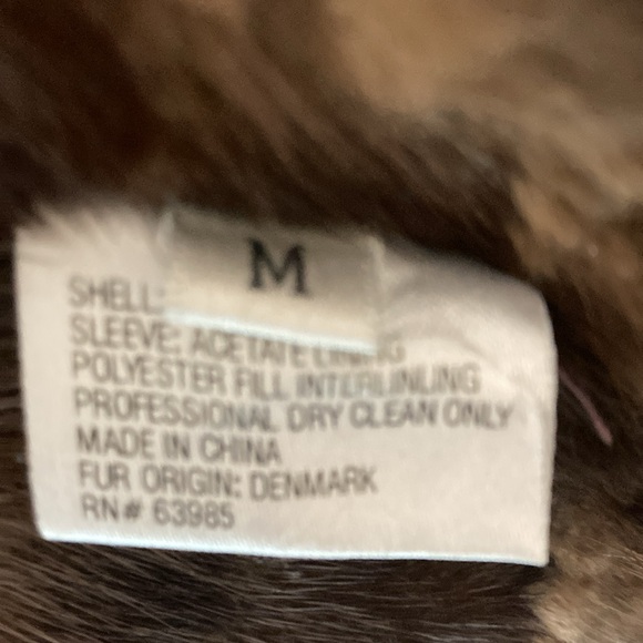 Tendler Denim Mink Lined Vest - Picture 5 of 12